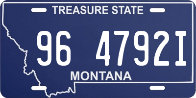 MT license plate 964792I