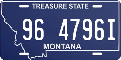MT license plate 964796I