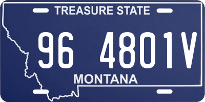MT license plate 964801V