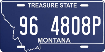 MT license plate 964808P