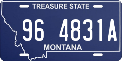 MT license plate 964831A