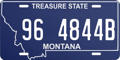 MT license plate 964844B