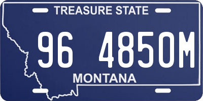 MT license plate 964850M