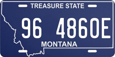 MT license plate 964860E