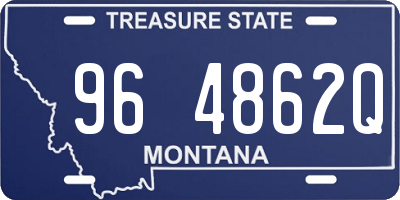 MT license plate 964862Q