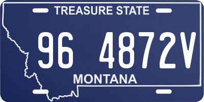 MT license plate 964872V