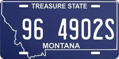 MT license plate 964902S