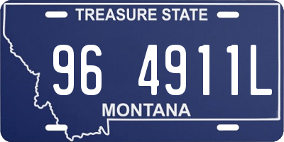 MT license plate 964911L