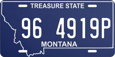 MT license plate 964919P