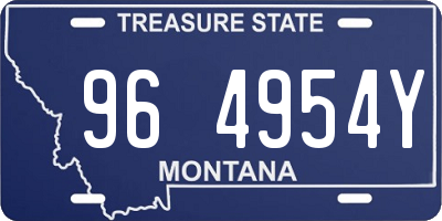 MT license plate 964954Y