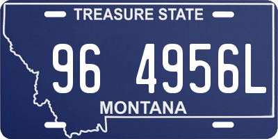 MT license plate 964956L