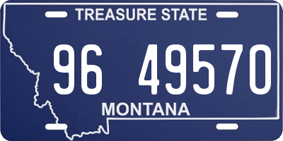 MT license plate 964957O