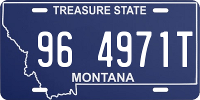 MT license plate 964971T