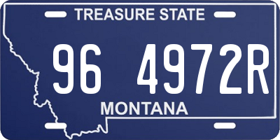 MT license plate 964972R