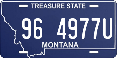 MT license plate 964977U