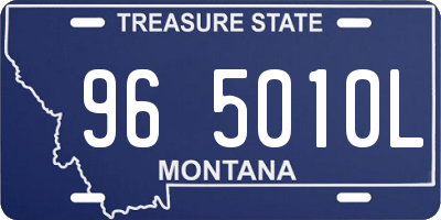MT license plate 965010L