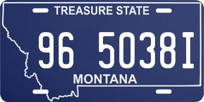 MT license plate 965038I