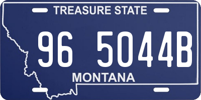 MT license plate 965044B