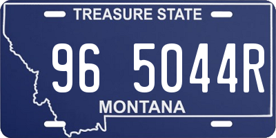 MT license plate 965044R
