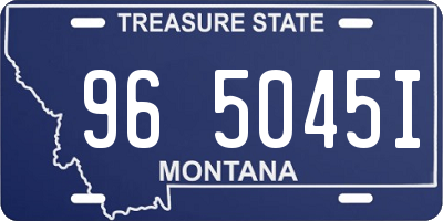 MT license plate 965045I