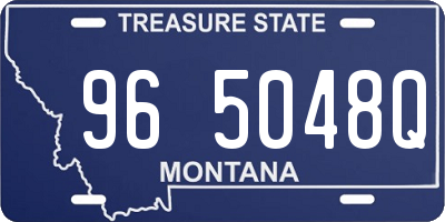 MT license plate 965048Q