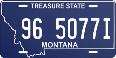 MT license plate 965077I