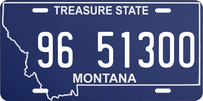 MT license plate 965130O
