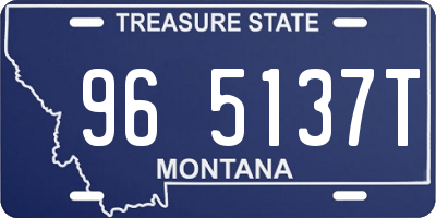 MT license plate 965137T