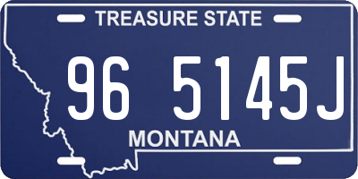 MT license plate 965145J