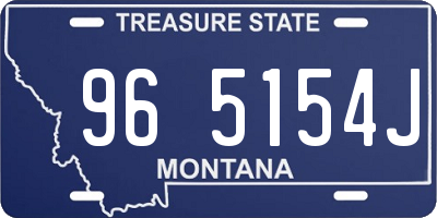 MT license plate 965154J