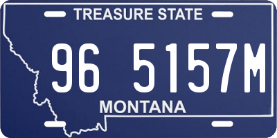 MT license plate 965157M