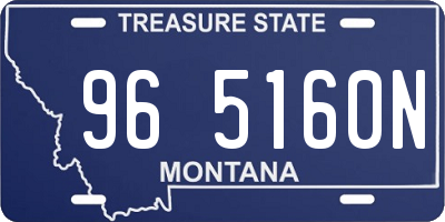 MT license plate 965160N