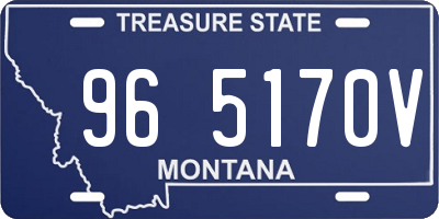 MT license plate 965170V