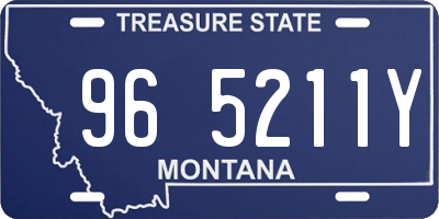 MT license plate 965211Y