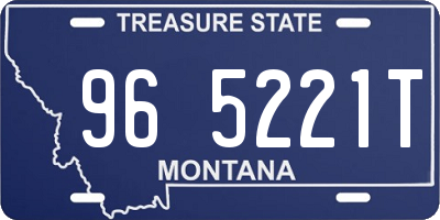 MT license plate 965221T