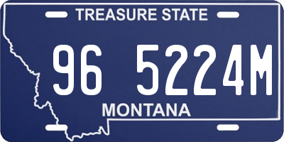 MT license plate 965224M