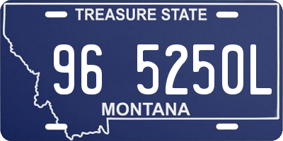 MT license plate 965250L