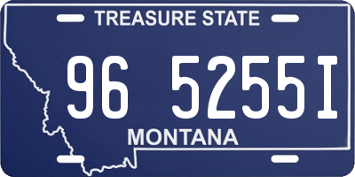 MT license plate 965255I