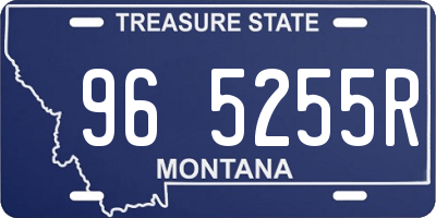 MT license plate 965255R