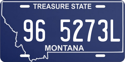 MT license plate 965273L