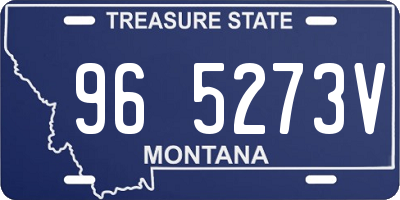 MT license plate 965273V