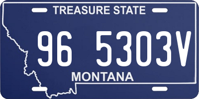MT license plate 965303V