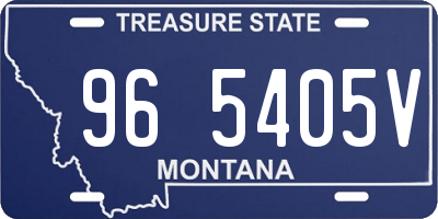 MT license plate 965405V