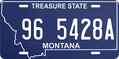 MT license plate 965428A