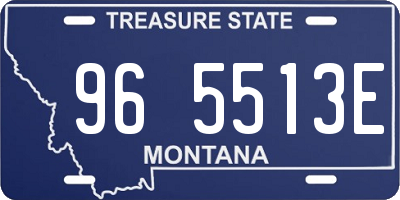 MT license plate 965513E