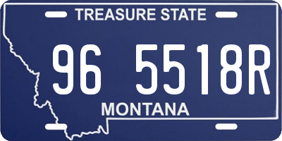 MT license plate 965518R