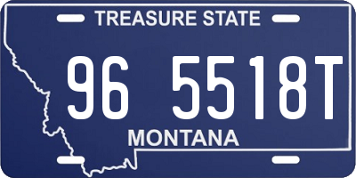 MT license plate 965518T