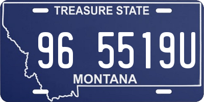 MT license plate 965519U