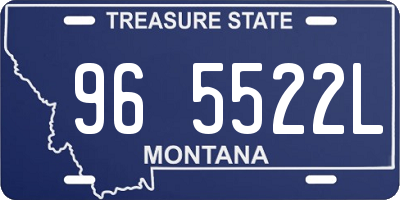 MT license plate 965522L