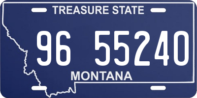 MT license plate 965524O